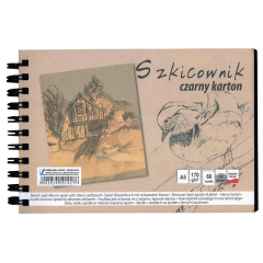 Skicák v deskách  černý p A5/60l 170g SP