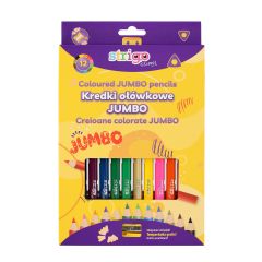 Strigo  Pastelky trojhranné STRIGO JUMBO 12ks