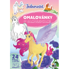 Omalovánky A4 se samolepkami - Jednorožci 4116-8