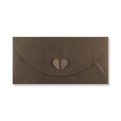 Envelopes Ltd.  Barevná obálka DL bronzová LUX BUTTERFLY ,balení 10 ks