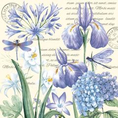 Pol-Mak  Ubrousky MAKI C (20ks) Irises, Hydrangea and Dragonflies