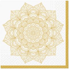 Paw  Ubrousky PAW Dekor C (20ks) Mandala Golden