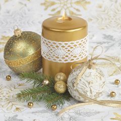 Ubrousky DAISY L (20ks) Gold Candle ..