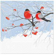 Paw  Ubrousky PAW Dekor L (20ks) Bullfinches