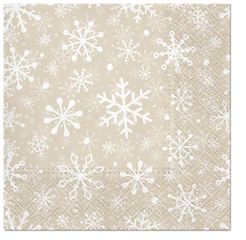 Paw  Ubrousky PAW Dekor L (20ks) Christmas Snowflakes green