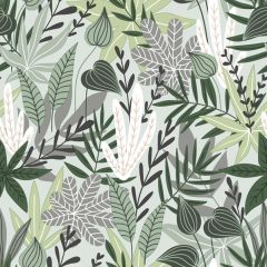 Pol-Mak  Ubrousky DAISY L (20ks) Green Leaves Wallpaper