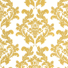 Pol-Mak  Ubrousky MAKI L (20ks) White & Gold Wallpaper