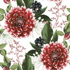 Pol-Mak  Ubrousky MAKI L (20ks) Burgundy Dalia Flowers