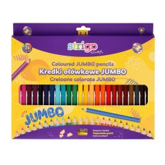 Strigo  Pastelky trojhranné STRIGO JUMBO 24ks