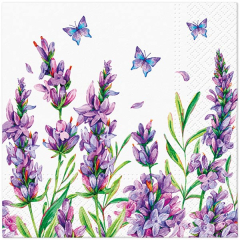 Paw  Ubrousky PAW TETE L (20ks) Lavender Butterfly