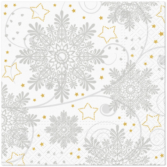 Paw  Ubrousky PAW TETE L (20ks) Snowflakes