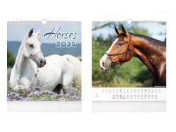 kalendář 2025 nástěnný malý Horses 1061538