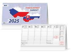 UNIPAP  kalendář 2025 stolní Daňový česko/slovenský 1061548