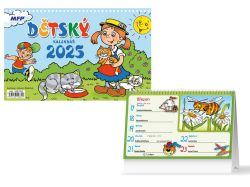 UNIPAP  kalendář 2025 stolní Dětský 1061550