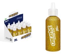 UNIPAP  lepidlo glitrové 20ml zlaté 6330761