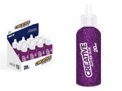 UNIPAP  lepidlo glitrové 20ml fialové 6330764