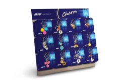 UNIPAP  klíčenka kov CHARM - Display 36ks 6660010