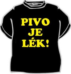 Tričko Pivo je lék - Velikost XL