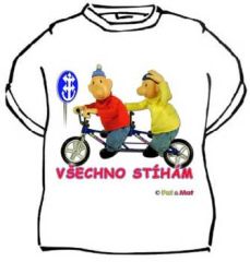 Tričko Pat a Mat Všechno stíhám - Velikost XXXL