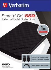 Verbatim  SSD (externí paměť) Store 'n' Go, černá, 1TB, USB 3.1, VERBATIM