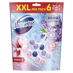 DOMESTOS  WC blok Power 5, mango a levandule, 6x 50 g, DOMESTOS 64403033 ,balení 6 ks