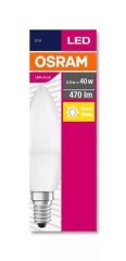 OSRAM  LED žárovka Value, E14, candle, B35, 5,7W, 470lm, 2700K (MF), OSRAM 4052899326453