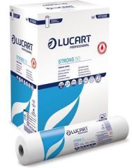 LUCART  Papír na vyšetřovací stůl Strong 50, bílá, 2-vrstvý, 50 cm x 50 m, 1 role, LUCART 870086