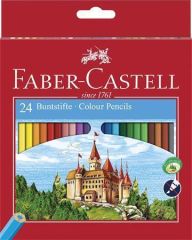 Faber-Castell  Barevné pastelky Classic, 24 barev, šestihranné, FABER-CASTELL