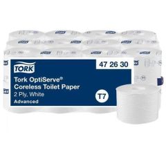 TORK  Toaletní papír OptiServe, bílá, bezdutinkový, průměr 13,1 cm, 2 vrstvy, systém T7, Advanced, TORK  ,balení 24 ks