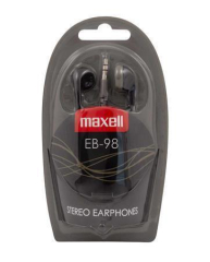 MAXELL  Sluchátka Ear Buds 98, černá, MAXELL