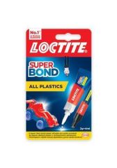 HENKEL  Super glue gel, 2 g + 4 ml, HENKEL Loctite Super Bond Plastik