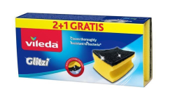 VILEDA  Čisticí houba Glitzi, 2+1 ks, antibakteriální, VILEDA F0007A ,balení 3 ks