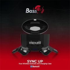 MAXELL  Sluchátka s mikrofonem Bass 13, černá, bezdrátová, Bluetooth 5.0, MAXELL