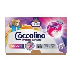 Coccolino  Kapsle na praní Care Color, 15 ks, COCCOLINO 64342891 ,balení 15 ks