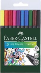 Faber-Castell  Linery Grip, 10 barev, 0,4 mm, FABER-CASTELL ,balení 10 ks