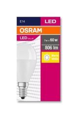 LED žárovka Value, E14, globe, P45, 8W, 806lm, 2700K (MF), OSRAM 4058075152939