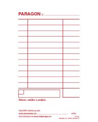 Baloušek paragon blok - 80 x 150 mm / nečíslovaný / 50 listů / ET005