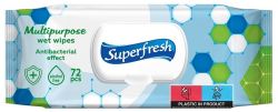 Vlhčené ubrousky Superfresh antibakteriální - 72 ks