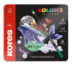 Kores  Pastelky trojhranné Kores Kolores box - 24 barev