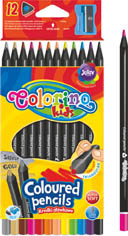 Colorino  Pastelky trojhranné Colorino černé - 12 barev