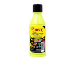 Jovi  Tekuté temperové barvy JOVI PREMIUM v lahvi - 250 ml / neon žlutá