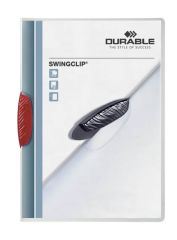 Durable  Desky A4 Swingclip - kapacita 30 listů / červená