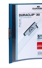 Durable  Desky A4 Duraclip - kapacita 30 listů / modrá