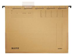 Leitz  Závěsné desky Leitz Alpha s bočnicemi - hnědá