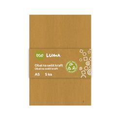 Luma  Obaly na sešity ECO LUMA - A5 / kraft / 5 ks