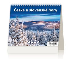 Kalendář stolní MINI - Českké a slovenské hory / SM09