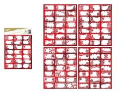 MFP Paper s.r.o.  Samolepky na dárky - červené / 21 ks