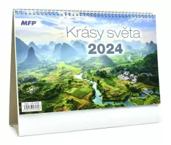 Optys  Kalendář stolní 2024 Krásy světa